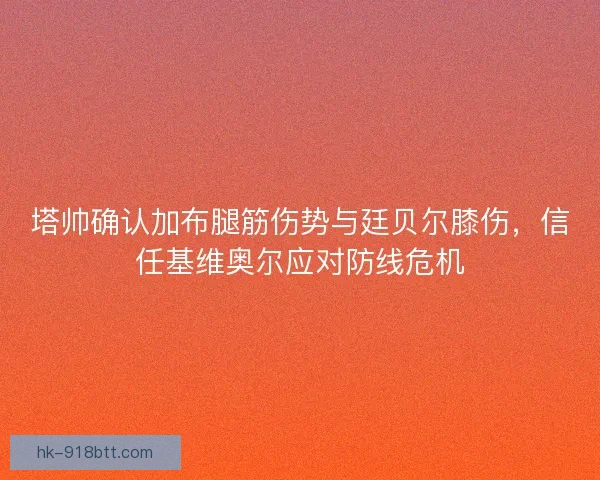 塔帅确认加布腿筋伤势与廷贝尔膝伤，信任基维奥尔应对防线危机